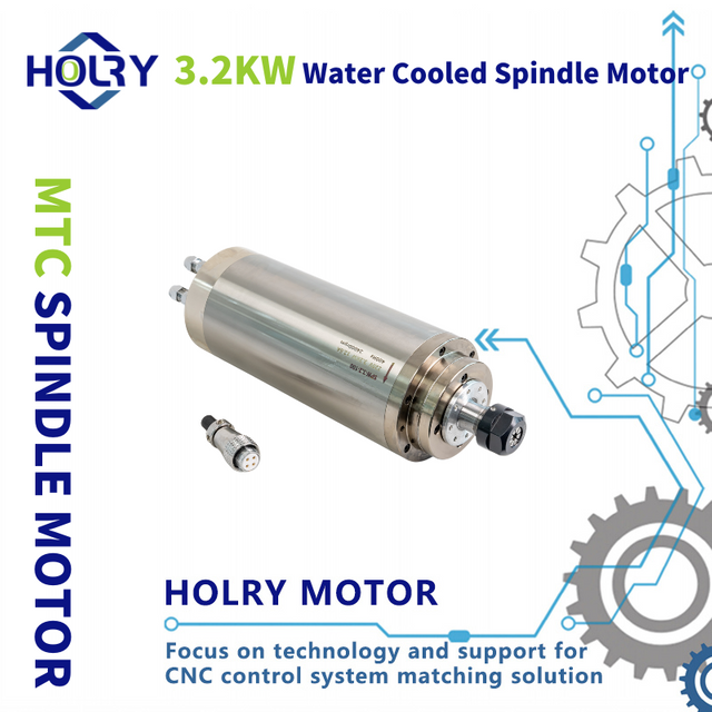 ہائی سپیڈ 220V 380V 3.2kW واٹر کولڈ سپنڈل موٹر ER20 CNC ملنگ کے لیے