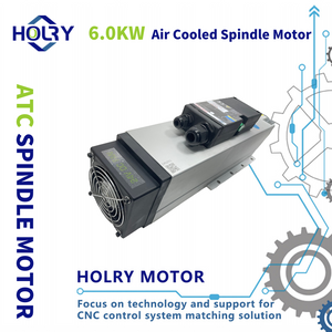 Động cơ trục ch&iacute;nh ATC 6.0kw l&agrave;m m&aacute;t bằng kh&ocirc;ng kh&iacute; tốc độ cao Trục ch&iacute;nh CNC ISO30 cho bộ định tuyến Cnc