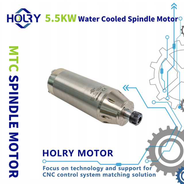 Motor vretena velike brzine 380 V 5,5 kW hlađen vodom ER25 za CNC glodanje