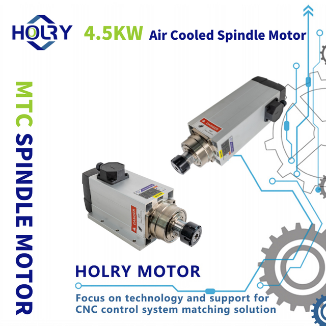 CNC 목재 작업 기계용 고효율 4.5KW 공기 냉각 스핀들 모터 ER32